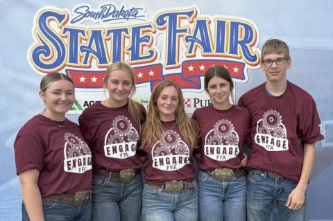 Riata Bultje, Marin Bultje, Emery Bultje, Callie Bergin and Luke Dangel. Courtesy Photos.