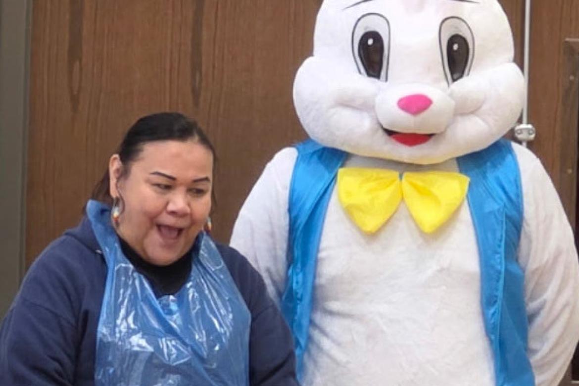 EASTER CARNIVAL FILLS AUXILIARY GYM WITH FUN AND ACTIVITIES