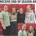 Great Plains All-Conference: Rilyn Thury, Jordyn Voigt, Brielle Voigt, and Honorable Mention Kaydence Metzger.