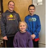 Gold Standard Pirates of the Week are: PK-4: Ellison Lund, 5-8: Charlie Rush, and 9-12: Rilyn Thury. Congratulations students! Courtesy Photo