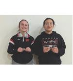 Pictured, from left, are: Izzy Myer (115lbs – 4th Place) and Jaylecia Powers (155 – 3rd Place) both qualified for the state wrestling tournament in Sioux Falls February 26-28. Courtesy Photo